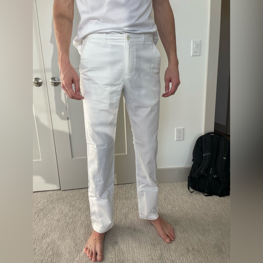 Bonobos Classic White Cotton Pants